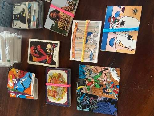 LARGE COLLECTION VARIOUS OLD TRADING CARDS - ALL FOR ONE BID - AS ON PICS -