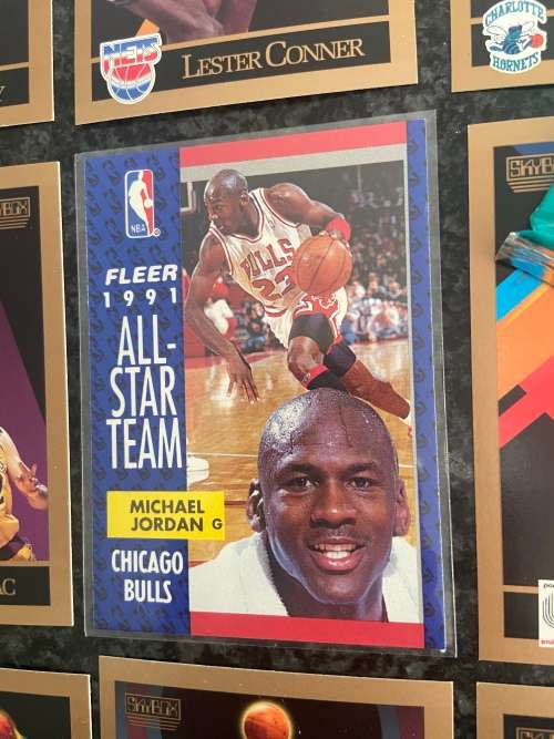 1991 Fleer MICHEAL JORDAN CARD PLUS SEALED PACK SKYBOX 1991 CARDS !!!!!!