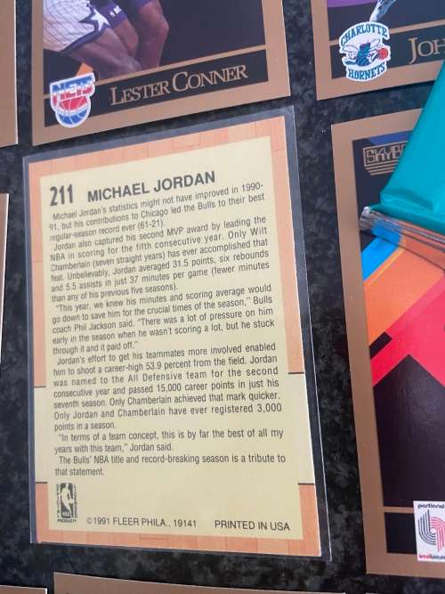 1991 Fleer MICHEAL JORDAN CARD PLUS SEALED PACK SKYBOX 1991 CARDS !!!!!!