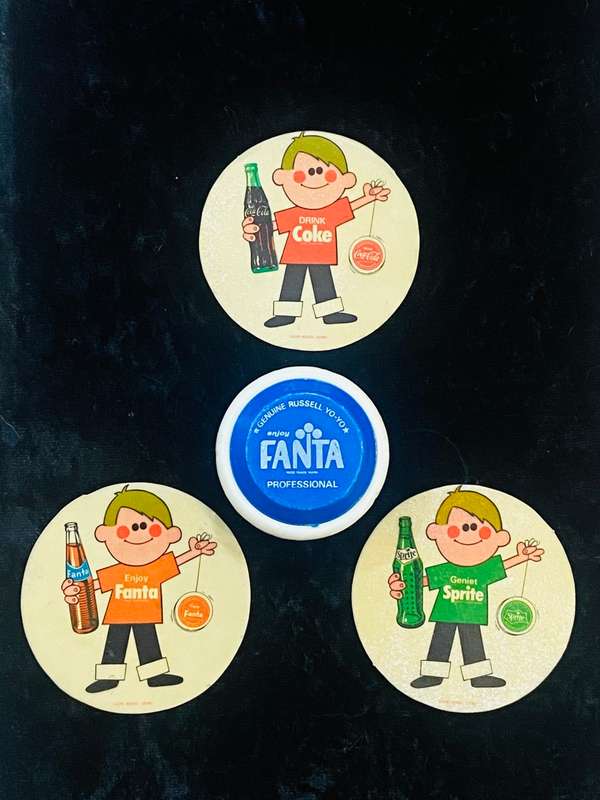 RUSSELL YO YO COMBO - RARE BLUE FANTA & VINTAGE STICKERS