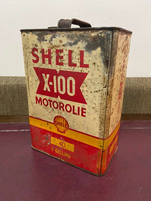 OLD SHELL 1 GALLON OIL CAN