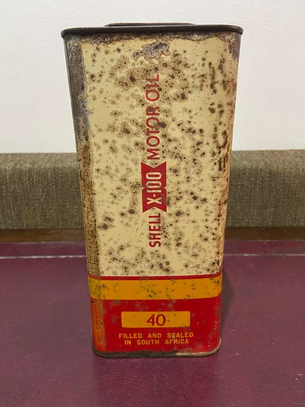 OLD SHELL 1 GALLON OIL CAN