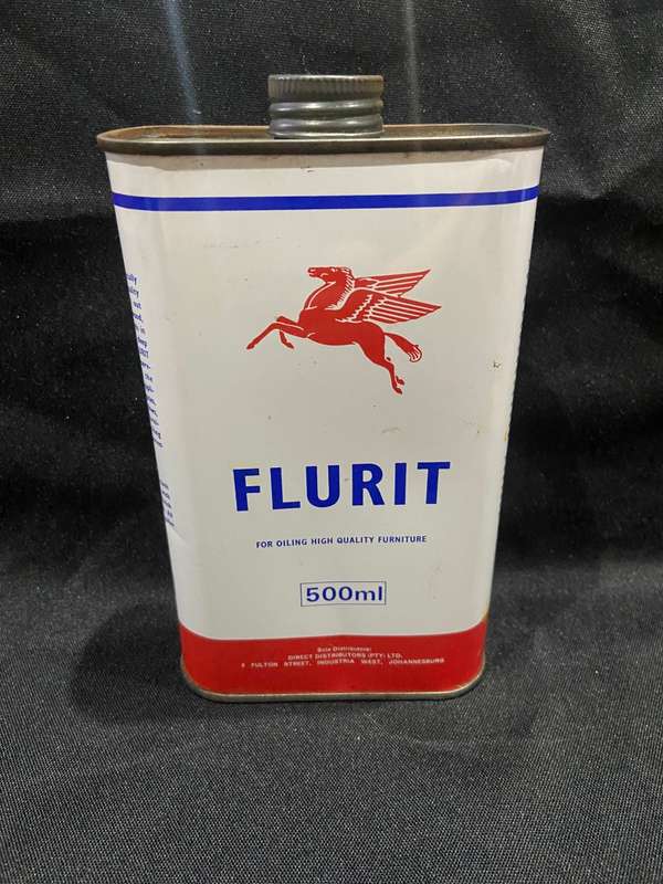 OLD MOBIL FLURIT OIL CAN