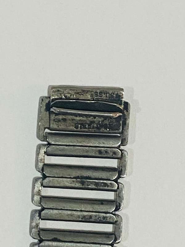 OLD UNION SPECIAL WATCH WITH STERLING SILVER STRAP (not working)