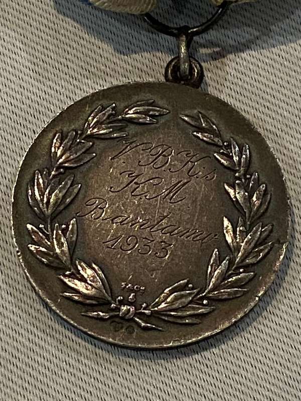 1933 SWEDISH SILVER WRESTLING MEDAL - 21 Grams see pictures -