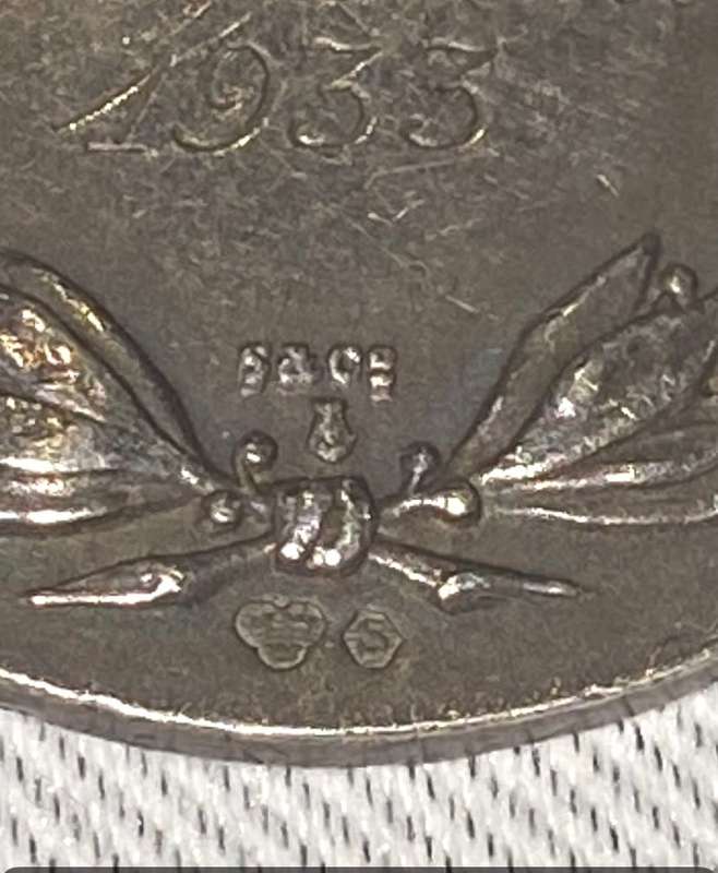 1933 SWEDISH SILVER WRESTLING MEDAL - 21 Grams see pictures -