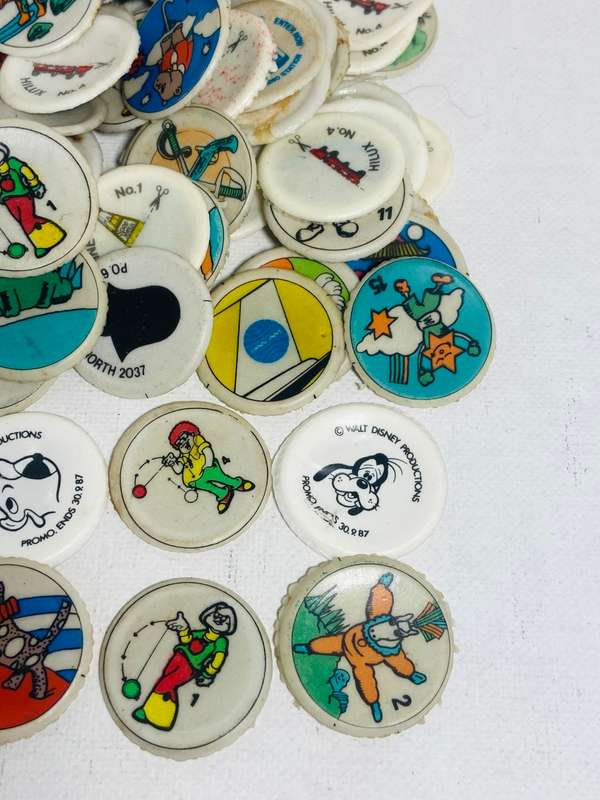 100 PLUS BOTTLE TOP LINERS FROM 1980s - Various Competitions -