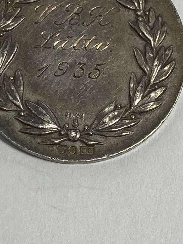 TWO 1930s MEDALS - SWEDISH SILVER -