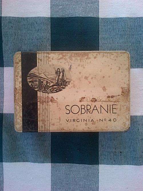 Sobranie Vintage and Rare Cigarette Tin : Great Find!
