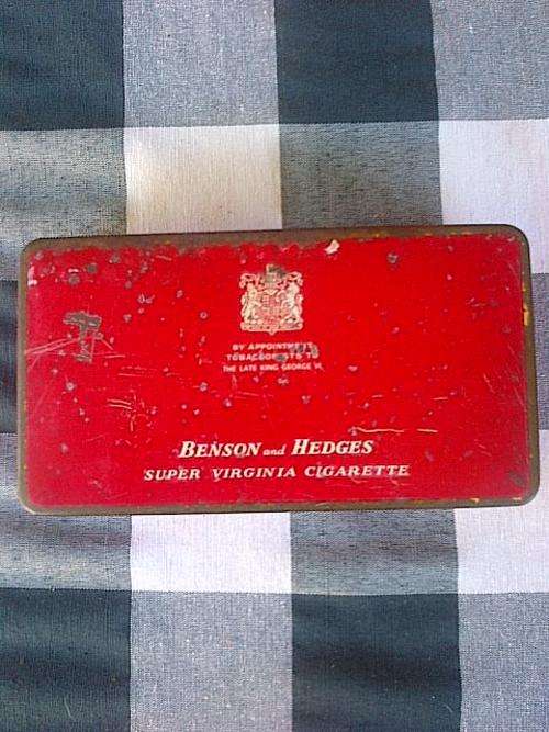 Benson and Hedges Vintage Cigarette Tin !