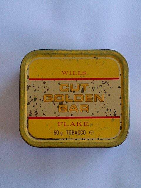 Vintage Tin: WILLS CUT - GOLDEN BAR - TOBACCO TIN