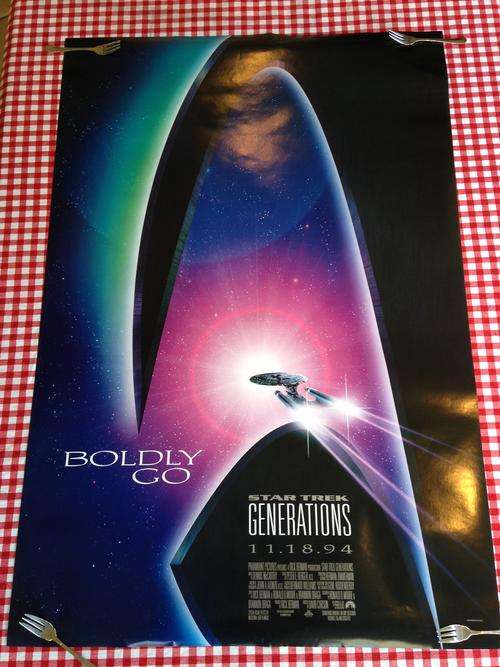 STAR TREK : ORIGINAL GENERATIONS MOVIE POSTER - 1994 -