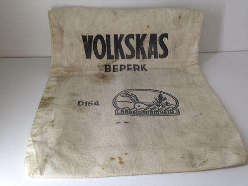 OLD VOLKSKAS BANKING BAG - WHAT A GREAT FIND -