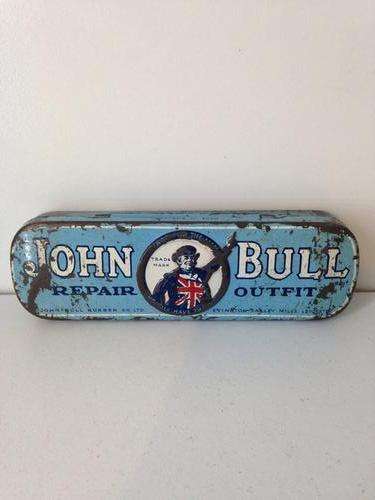 JOHN BULL REPAIR OUTFIT - VINTAGE ENGLISH GREAT TIN -