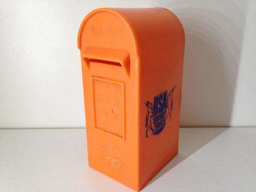 1969 RSA SAVINGS SERVICE SAVINGS BOX - POST BOX FORM - GREAT AND RARE FIND -