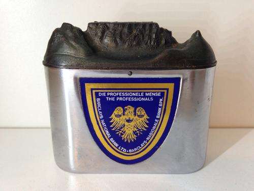 VINTAGE SAVINGS BANK - BARCLAYS TABLE MOUNTAIN, NO KEY  - GREAT FIND -