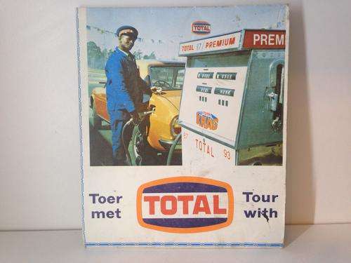 TOER MET TOTAL 1960's SOUTH AFRICAN ROAD MAP  -  AMAZING FIND -