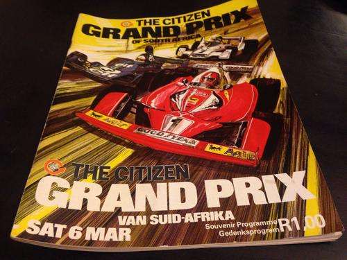 SOUTH AFRICAN GRAND PRIX PROGRAMME