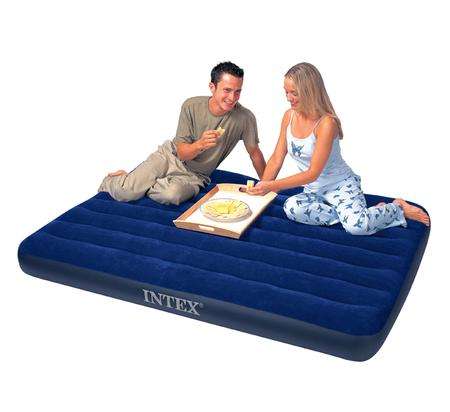Intex Downy Double Bed - Inflatable