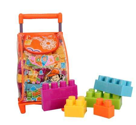 Edu Building Blocks in a Trolley Bag 86pce