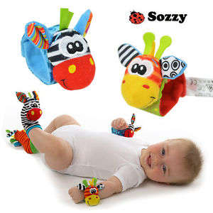 Sozzy Baby Wrist Rattles (1 pair)