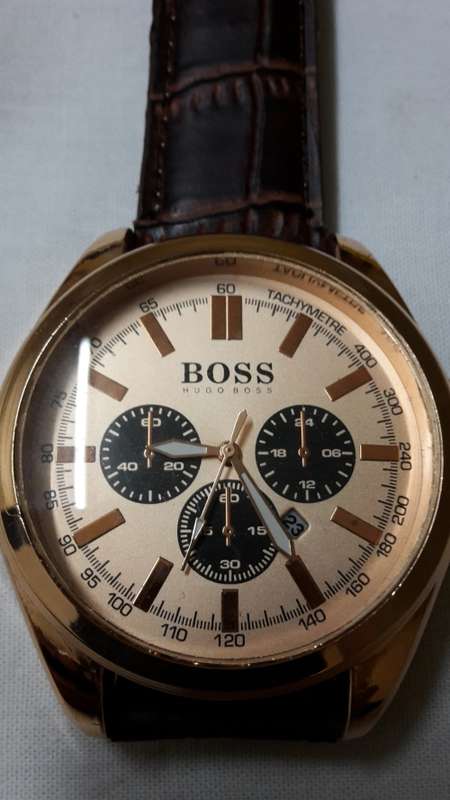 Oversize Boss Quartz Wristwatch