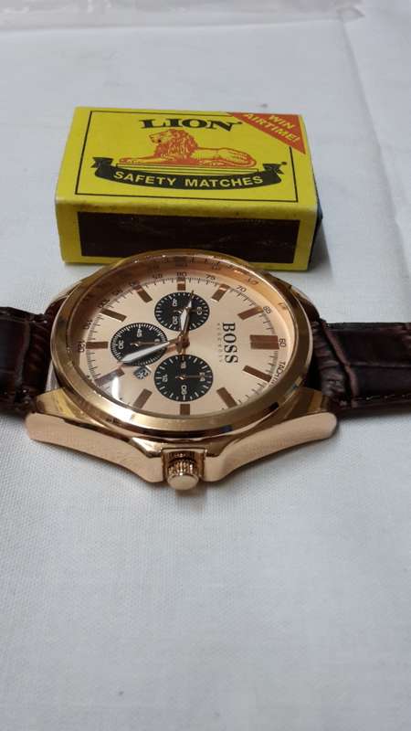 Oversize Boss Quartz Wristwatch