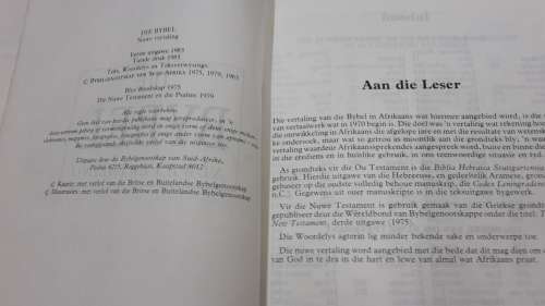 Vintage afrikaans Bible .