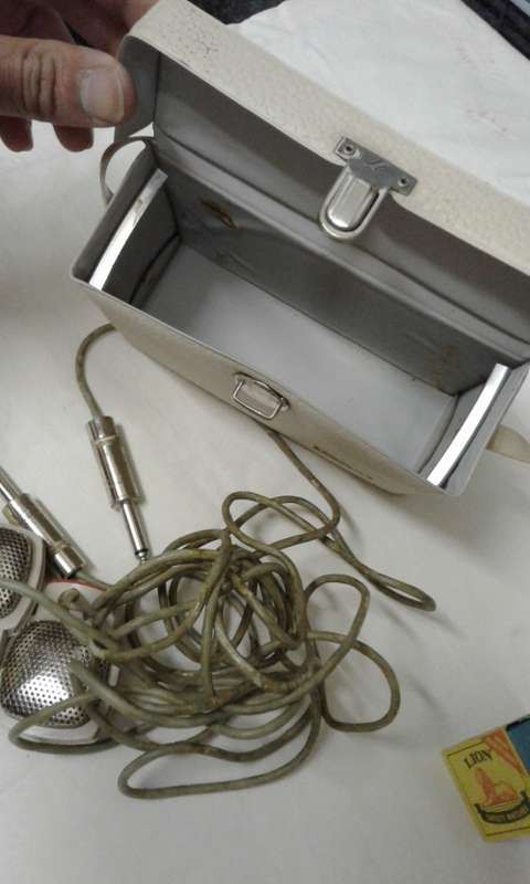 vintage Grundig Mic set