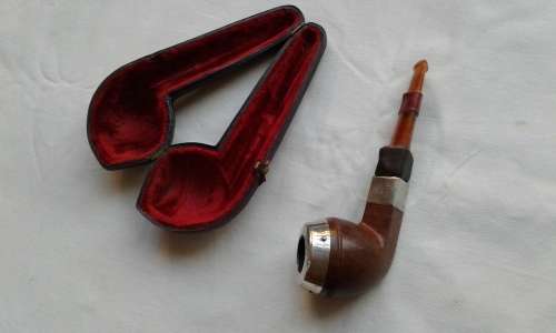 late 1800s HF Smoking Pipe