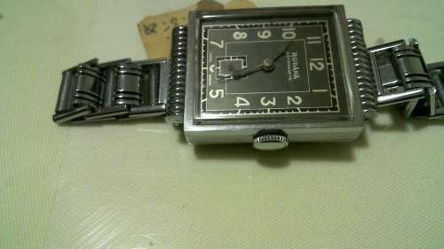 1950s Rodana Antimagnetic art deco Swiss made Gents wristwatch