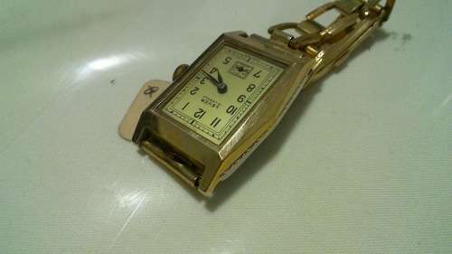 1950s Lever 15 Jewel Swiss made art deco gents wristwatch
