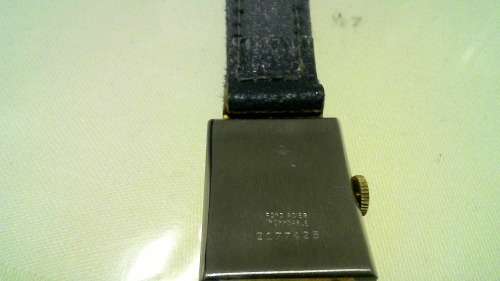 Boxed 1950s Studio Swiss made Art Deco Gents wristwatch (RUNNING)