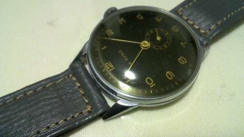 Boxed 1950s 15 Rubis Swiss made Gents wristwatch