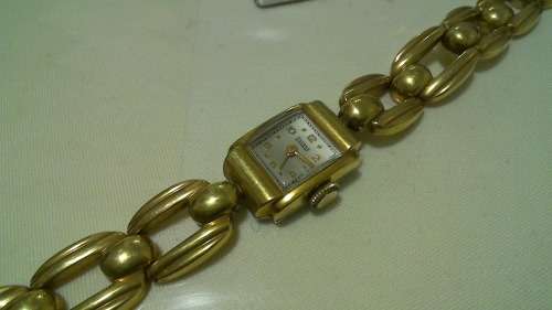1940s Silvana Swiss made  Art deco Ladies cocktail Wriswatch *NOS*