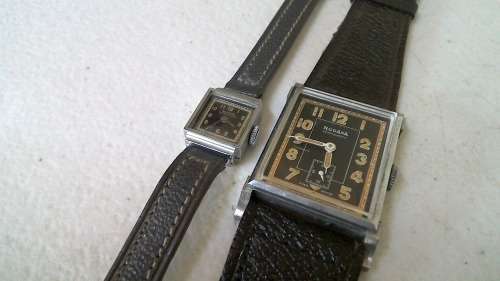 1940s Rodana His and hers swiss made art deco Wristwatches ,