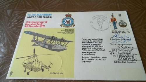 Lot no 2 , Royal air force Individually Numbered and Hand Signed Cover from the 1970s ultra Rare