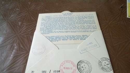 Lot no 2 , Royal air force Individually Numbered and Hand Signed Cover from the 1970s ultra Rare
