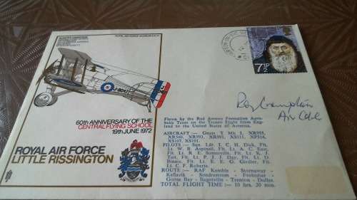 Lot no 3 , Royal air force Individually Numbered and Hand Signed Cover from the 1970s ultra Rare