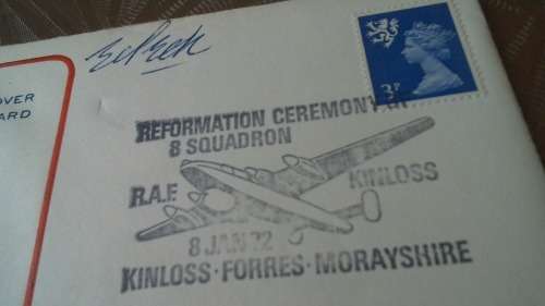 Lot no 4 , Royal air force Individually Numbered and Hand Signed Cover from the 1970s ultra Rare