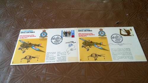 Lot no 6 , Royal air force Individually Numbered and Hand Signed Cover from the 1970s ultra Rare