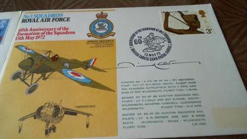 Lot no 6 , Royal air force Individually Numbered and Hand Signed Cover from the 1970s ultra Rare