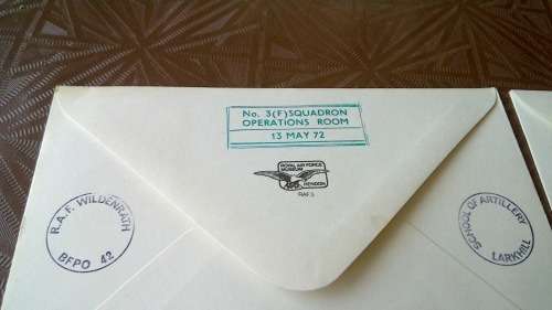Lot no 6 , Royal air force Individually Numbered and Hand Signed Cover from the 1970s ultra Rare