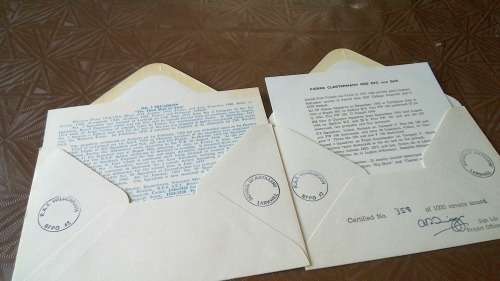 Lot no 6 , Royal air force Individually Numbered and Hand Signed Cover from the 1970s ultra Rare
