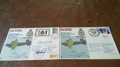 Lot no 8 ,  Royal air force Individually Numbered and Hand Signed Cover from the 1970s ultra Rare