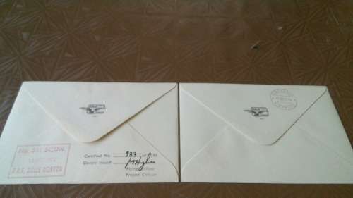 Lot no 8 ,  Royal air force Individually Numbered and Hand Signed Cover from the 1970s ultra Rare