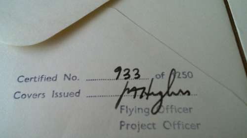 Lot no 8 ,  Royal air force Individually Numbered and Hand Signed Cover from the 1970s ultra Rare
