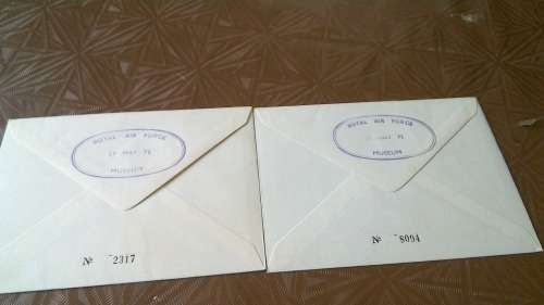 Lot no 10 ,  Royal air force Individually Numbered and Hand Signed Cover from the 1970s ultra Rare