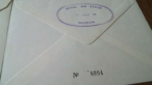 Lot no 10 ,  Royal air force Individually Numbered and Hand Signed Cover from the 1970s ultra Rare
