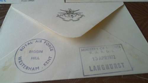 Lot no 14 , Royal air force Individually Numbered and Hand Signed Cover from the 1970s ultra Rare